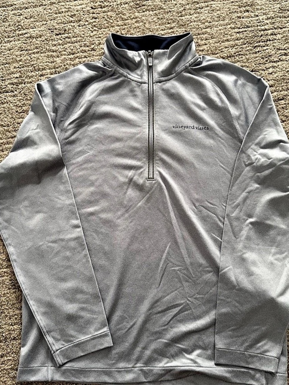 vineyard vines Performance Quarter-Zip Pullover Gray XS